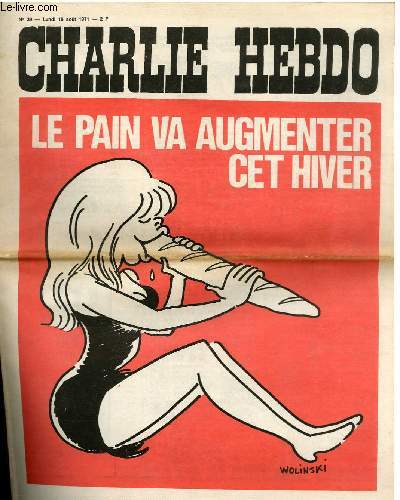 CHARLIE HEBDO N39 - LE PAIN VA AUGMENTER CET HIVER