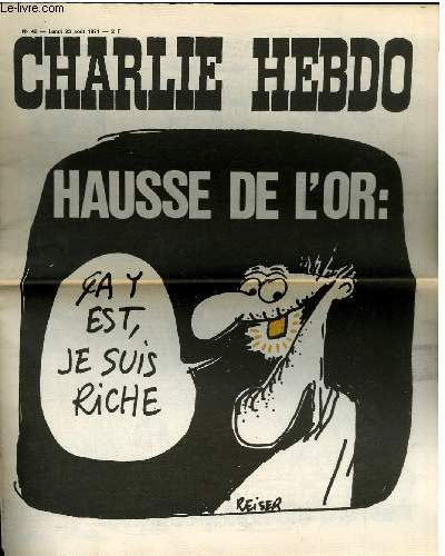 CHARLIE HEBDO N40 - HAUSSE DE L'OR 