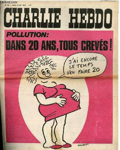 CHARLIE HEBDO N82 - POLLUTION : DANS 20 ANS TOUS CREVES !