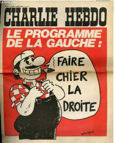 CHARLIE HEBDO N85 - LE PROGRAMME DE LA GAUCHE 