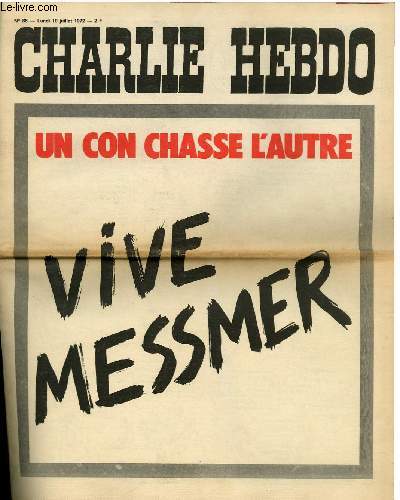 CHARLIE HEBDO N86 - UN CON CHASSE L'AUTRE 