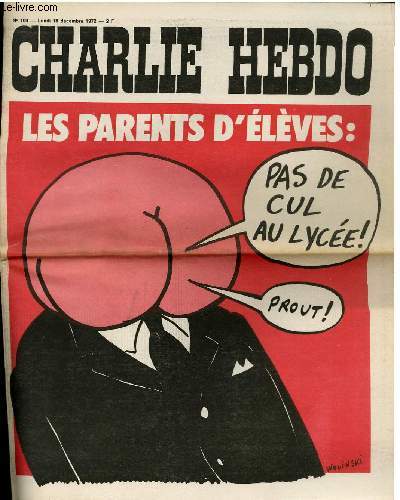 CHARLIE HEBDO N109 - LES PARENTS D'ELEVES 