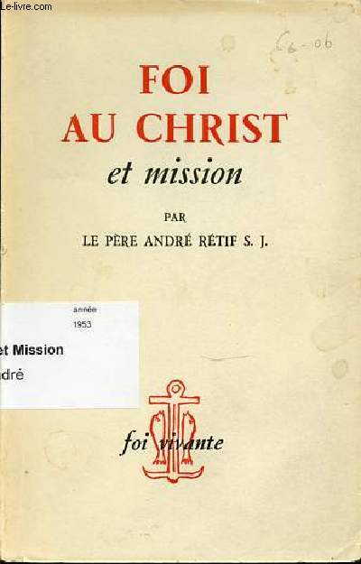 FOI AU CHRIST ET MISSION - COLLECTION 