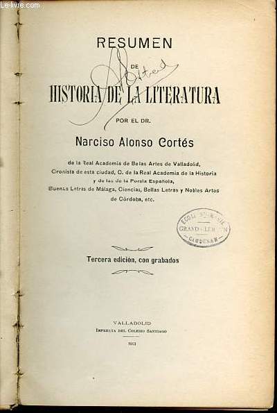 RESUMEN DE HISTORIA DE LA LITERATURA.