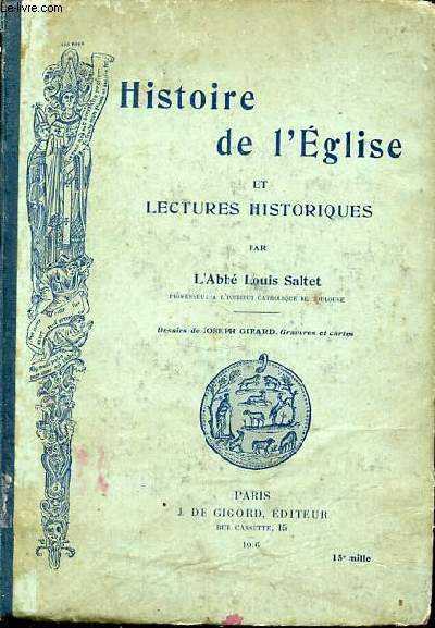 HISTOIRE DE L'EGLISE ET LECTURES HISTORIQUES.