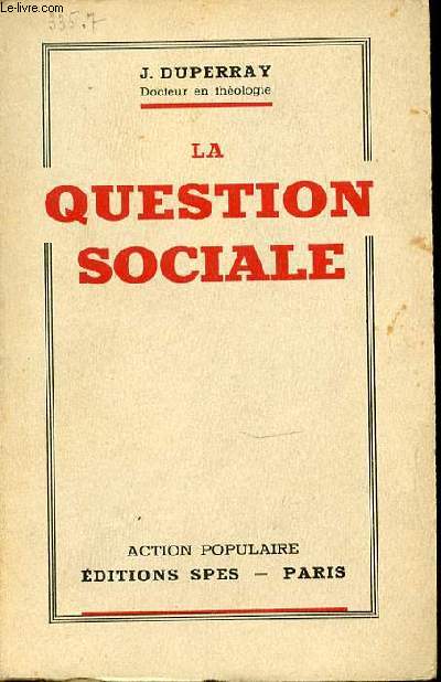 LA QUESTION SOCIALE.