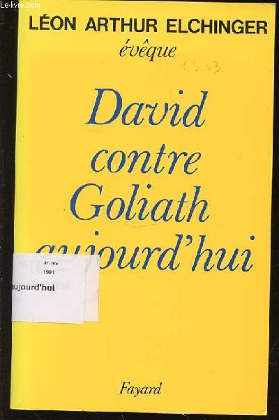 DAVID CONTRE GOLIATH AUJOURD'HUI.