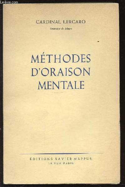 METHODES D'ORAISON MENTALE.