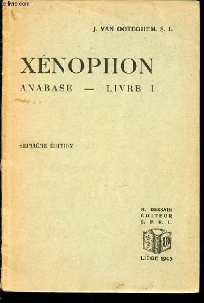 XENOPHON ANABASE - LIVRE 1.