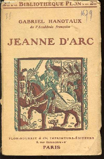 JEANNE D'ARC - BILIOTHEQUE PLON N11.