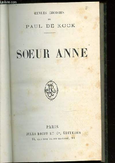 SOEUR ANNE.