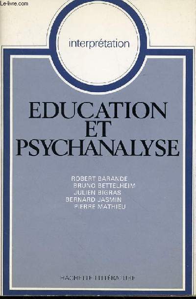 EDUCATION ET PSYCHANALYSE - COLLECTION 