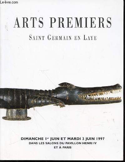 CATALOGUE DE VENTE AUX ENCHERES : ARTS PREMIERS - LES SALONS DU PAVILLON HENRI IV ET A PARIS, SAINT GERMAIN EN LAYE, 1 JUIN 1997 - GALERIE PILTZER, PARIS, 3 JUIN 1997.