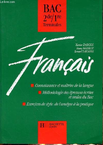 FRANCAIS - BAC 2DE/1RE TERMINALES