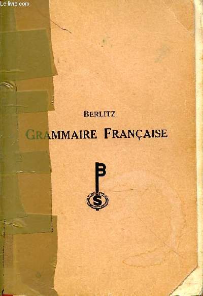 GRAMMAIRE FRANCAISE - 1er tirage (rimpression).