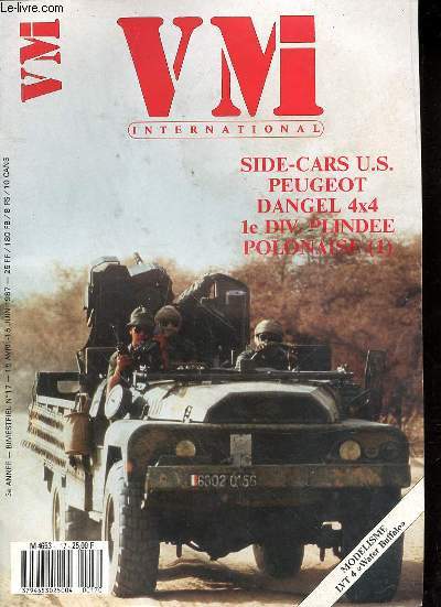 VM INTERNATIONAL N17 - 15 AVRIL -15JUIN 1987 - SIDE CARS U.S. PEUGEOT DANGEL 4X4 LE DIV. BLINDEE POLONAISE (1)