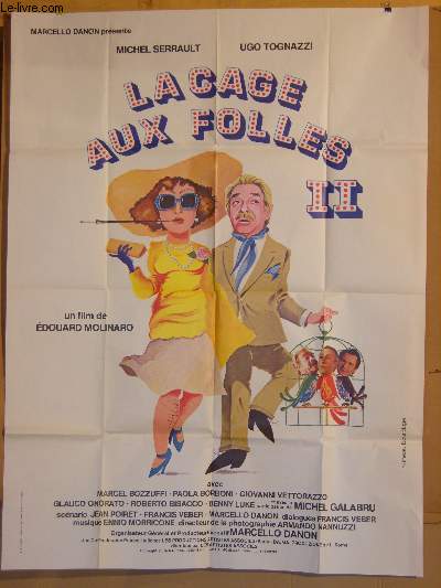 AFFICHE DE CINEMA - LA CAGE AUX FOLLES 2