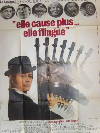 AFFICHE DE CINEMA - ELLE CAUSE PLUS , ELLE FLINGUE