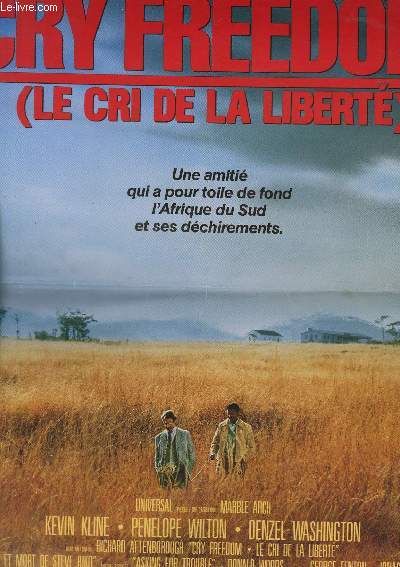 AFFICHE DE CINEMA - CRY FREEDOM