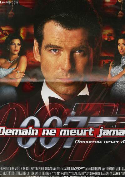 AFFICHE DE CINEMA - 007 DEMAIN NE MEURT JAMAIS