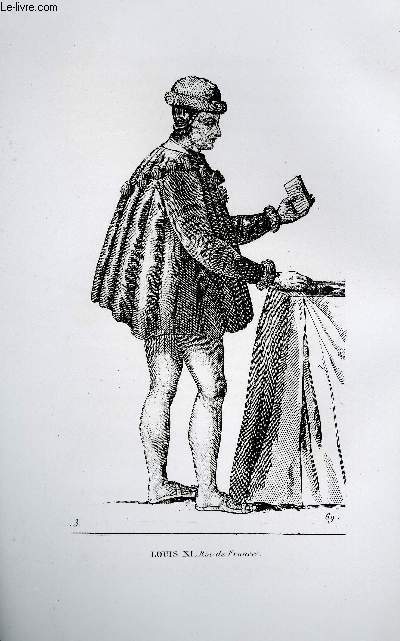 GRAVURE 19eme NOIR ET BLANC - LOUIS XI