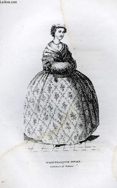 GRAVURE 19eme NOIR ET BLANC - MARIE-FRANCOISE POTIER