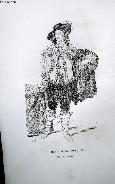 GRAVURE 19eme NOIR ET BLANC - HENRI II DE LORRAINE