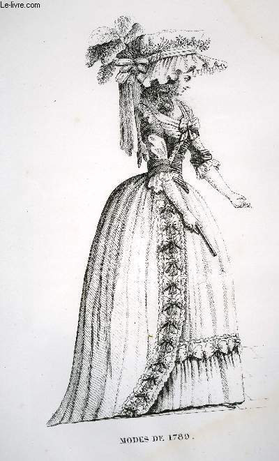 GRAVURE 19eme NOIR ET BLANC - MODES DE FEMMES