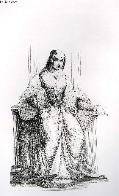 GRAVURE 19eme NOIR ET BLANC - MARGUERITTE DE VALOIS