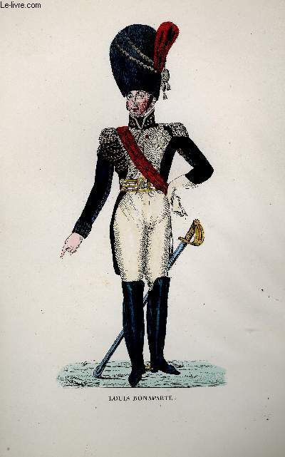 GRAVURE 19eme COULEURS - LOUIS BONAPARTE