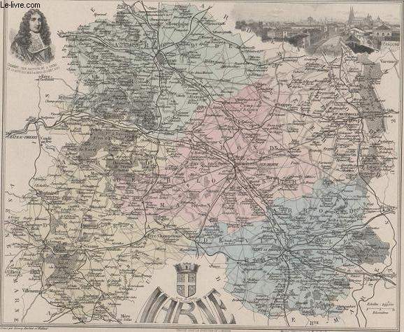 GRAVURE 19eme COULEURS - LA FRANCE - MARNE - PLANCHE N50