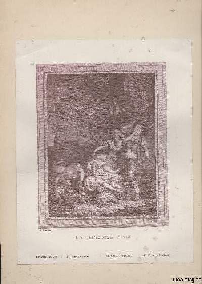 GRAVURE 20eme - LA CURIOSITE PUNIE