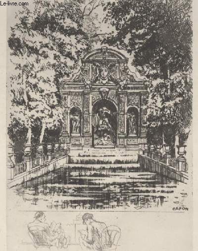 GRAVURE 20eme - PLANCHES 4 - FONTAINE MEDICIS