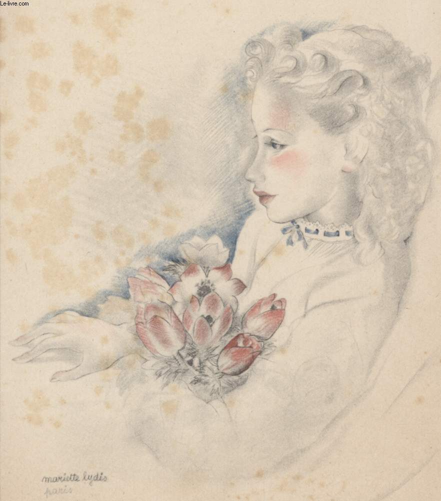 GRAVURE 20eme - DAME ETENDUE