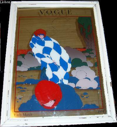 OEUVRES ORIGINALES - PEINTURE SUR MIROIR - PUBLICITE VOQUE