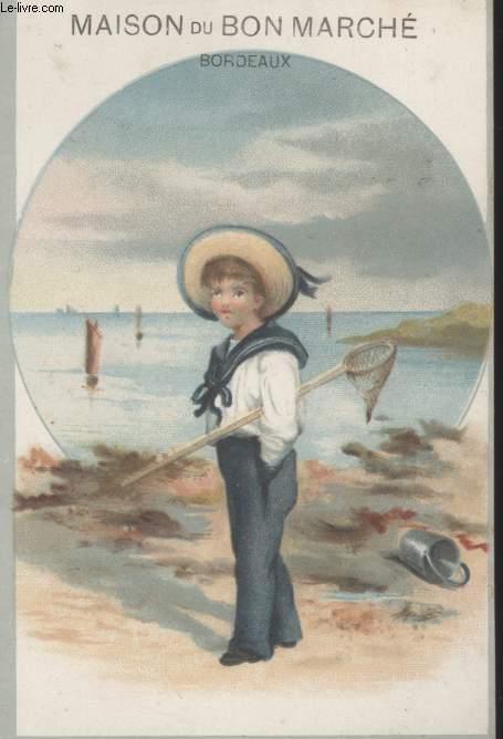 CHROMOLITHOGRAPHIE - PETIT GARCON A LA PECHE