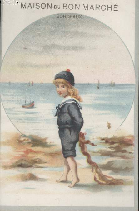 CHROMOLITHOGRAPHIE - PETITE FILLE EN MARIN