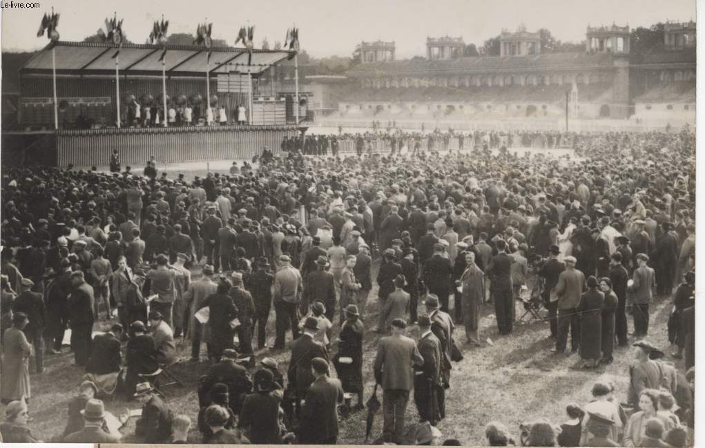 PHOTO ANCIENNE SITUEE - HIPPODROME DE LONGCHAMP