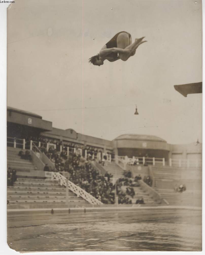 PHOTO ANCIENNE SITUEE - CHAMIONNATS DE PARIS DE NATATION AUX TOURELLES