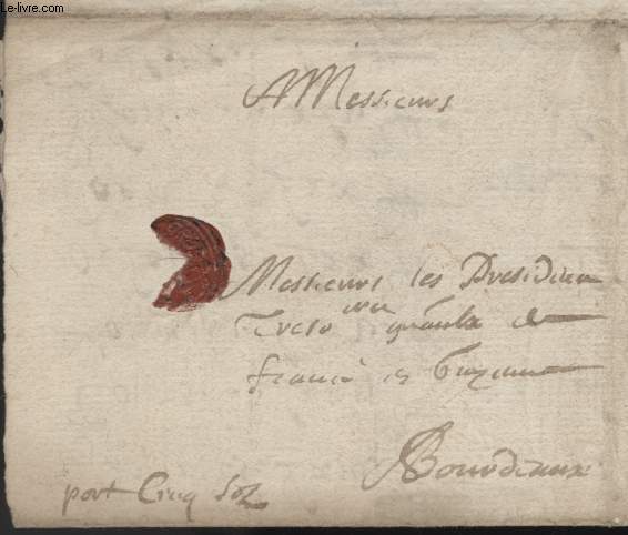 COURRIER, LETTRE ANCIENNE - LETTRE DE DUESID..