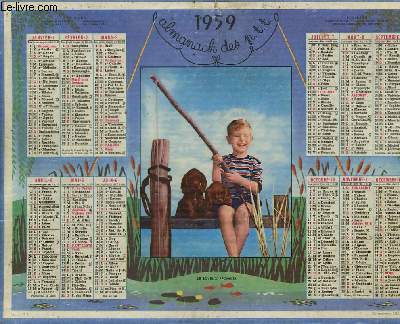 CALENDRIER - ALMANACH DES P. T. T. LE JOYEUX PECHEUR