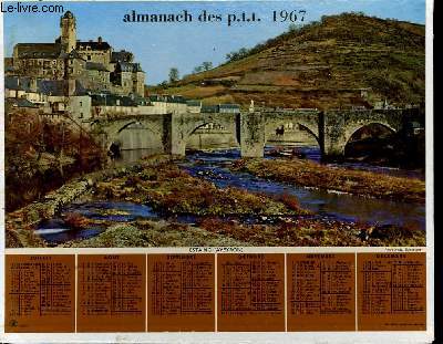 CALENDRIER - ALMANACH DES P.T.T. - ESTAING