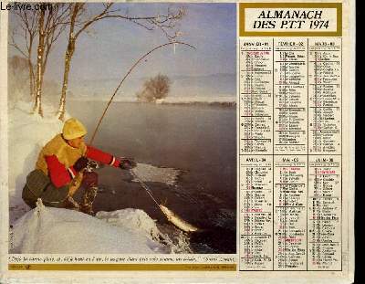 CALENDRIER - ALMANACH DES P.T.T. -