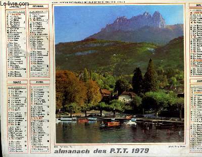 CALENDRIER - ALMANACH DES P.T.T. - TALLOIRES - CHATEAU DE MONTFORT