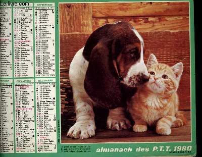 CALENDRIER - ALMANACH DES P.T.T. - LE TRIO - ENNEMIS INTIMES