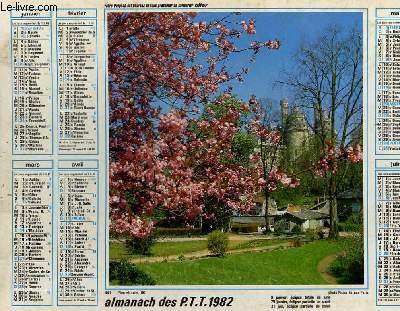 CALENDRIER - ALMANACH DES P.T.T. - PIERREFONDS - PASTORALE