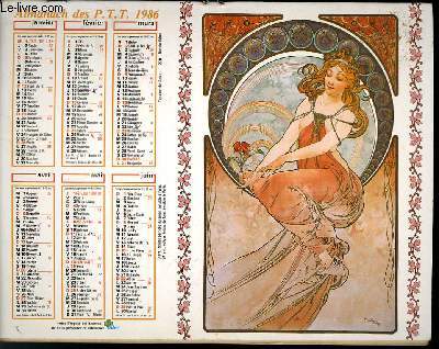 CALENDRIER - ALMANACH DES P.T.T. - TAPABOR DE SEVLA -