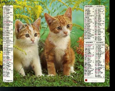 CALENDRIER - ALMANACH DES P.T.T. - CHATONS -