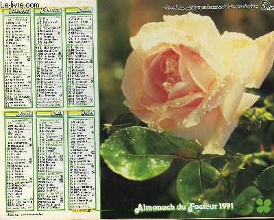 CALENDRIER - ALMANACH DU FACTEUR - ROSE - BOUQUET