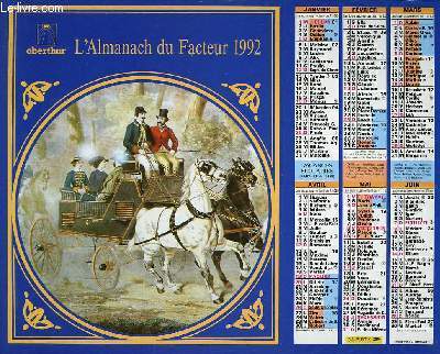 CALENDRIER - ALMANACH DU FACTEUR -